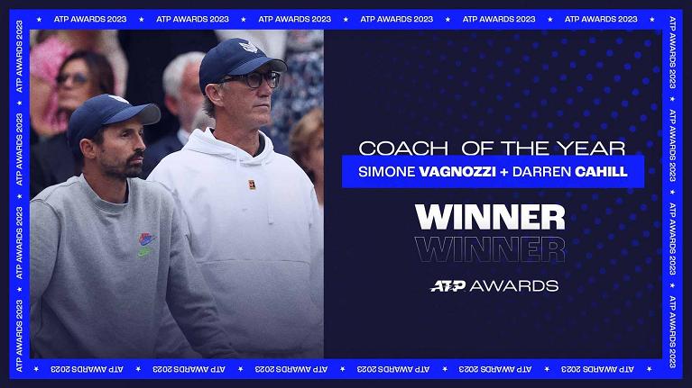 Simone Vagnozzi e Darren Cahill ATP Coach Of The Year Award (Atp)
