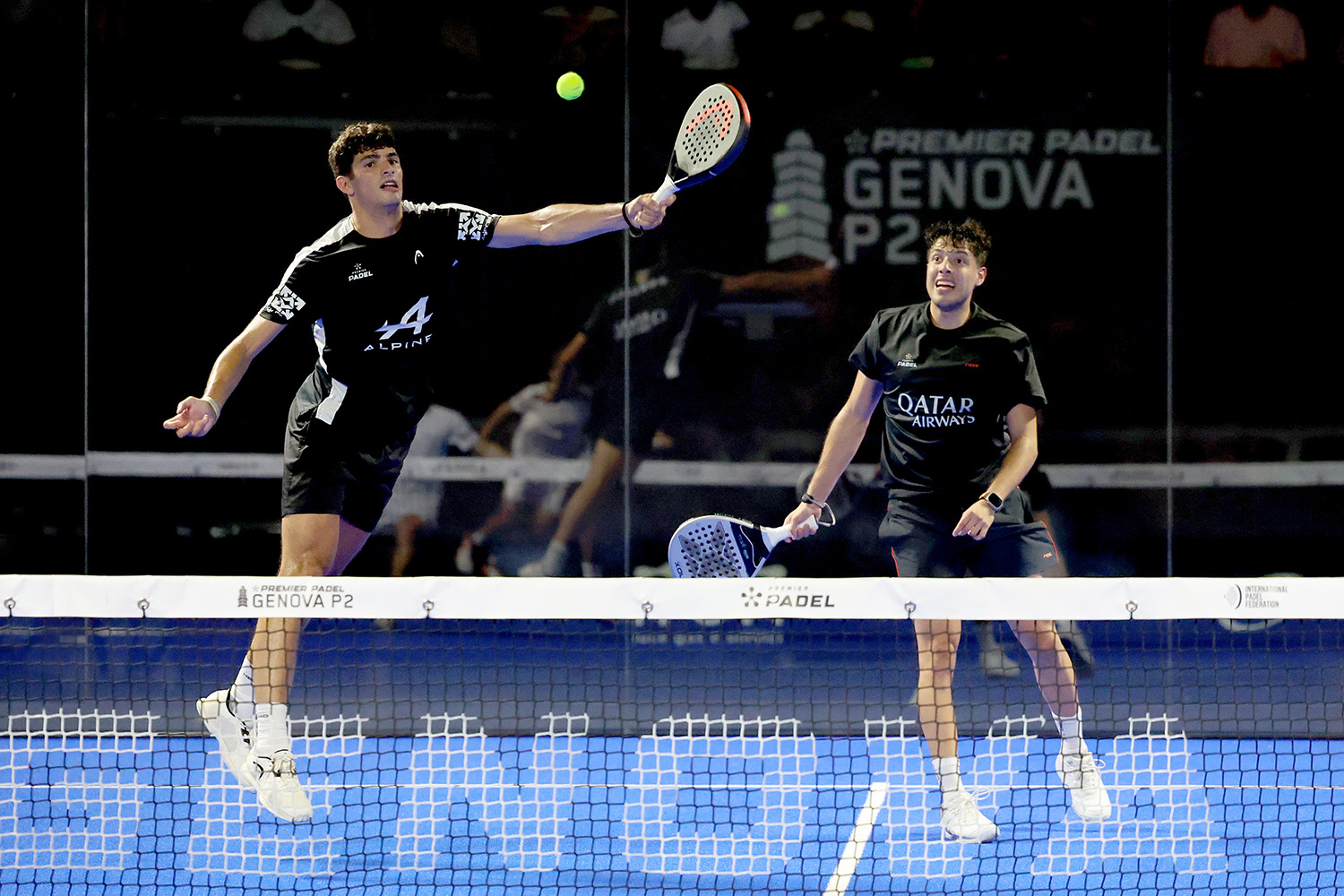 Coello (sinistra) e Tapia non perdono da oltre 4 mesi: nella finale del P2 di Genova l'ultima sconfitta (foto Giampiero Sposito/FITP)