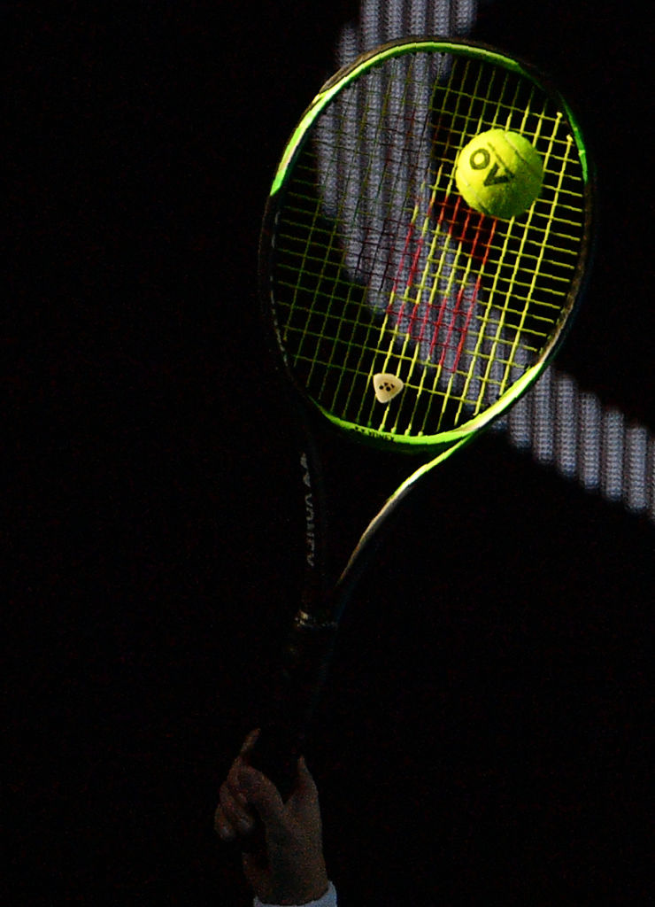 2x racchetta da badminton racchetta da tennis con corde per punteruolo 