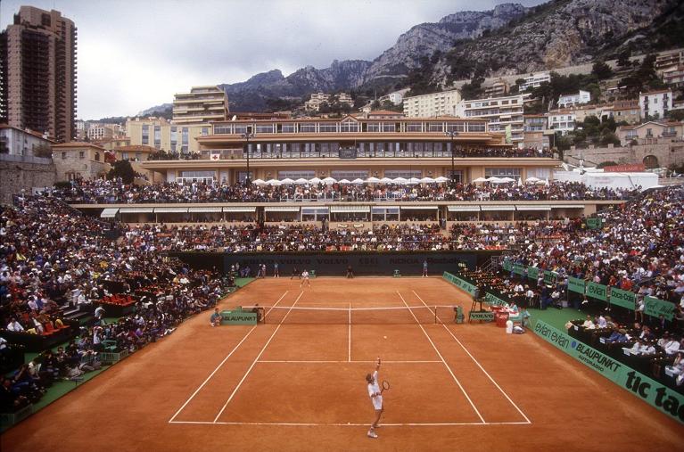 Bjorn Borg contro Jordi Arrese a Montecarlo il 23 aprile del 1991