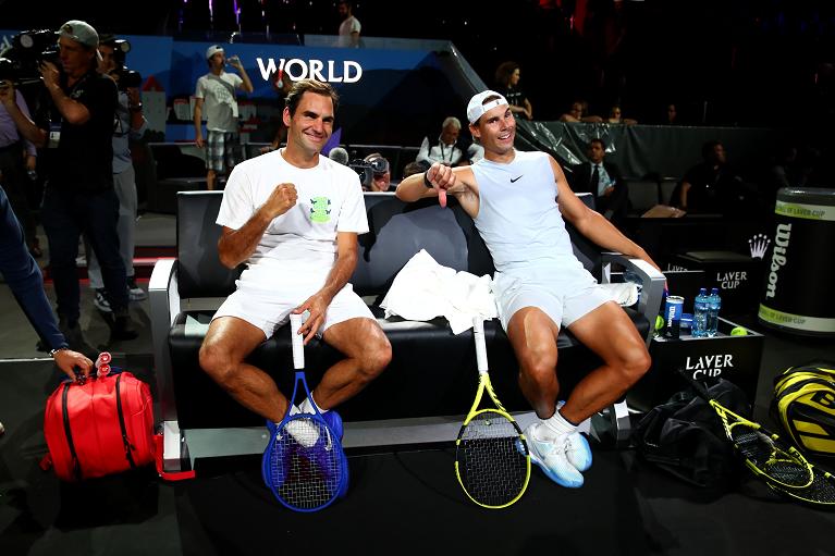 Federer e Nadal allenamento Laver Cup