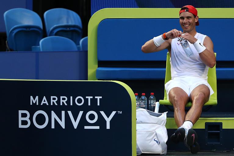 Rafa in allenamento a Perth