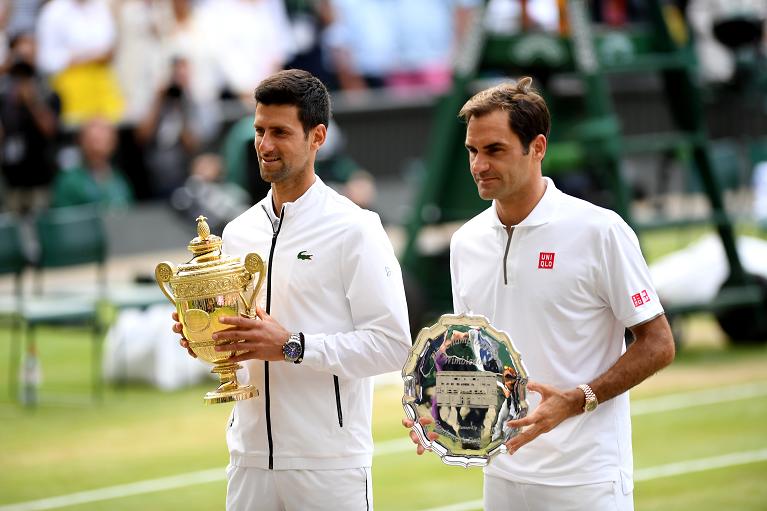 Novak Djokovic e Roger Federer