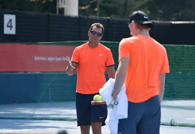 Stefano De Pirro con Denis Shapovalov