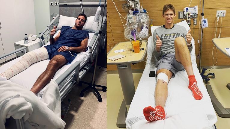 del potro e anderson in ospedale