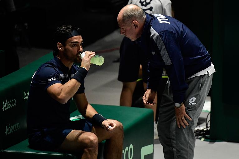 Corrado Barazzutti capitano in Coppa Davis con Fabio Fognini