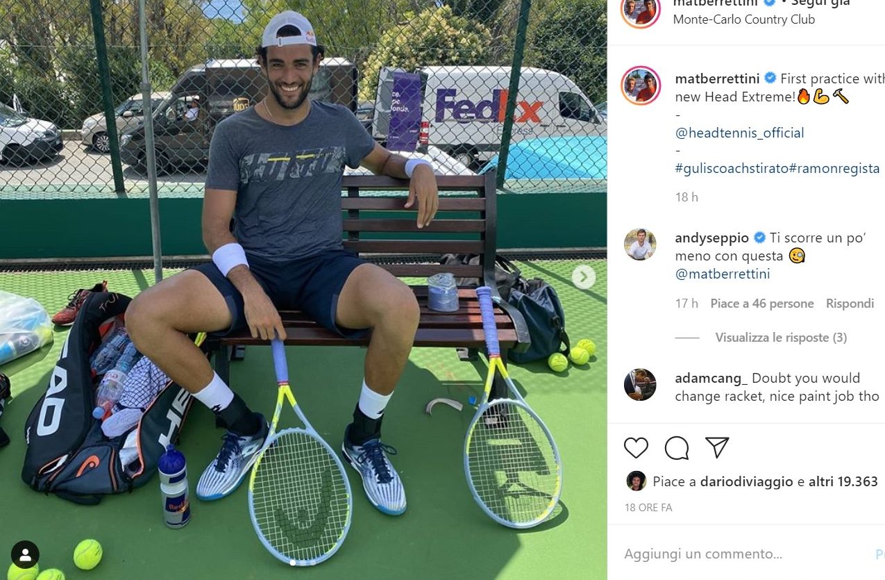 matteo berrettini racchetta