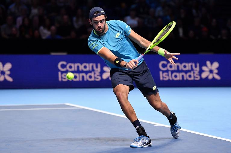 matteo Berrettini super rovescio in back atp finals