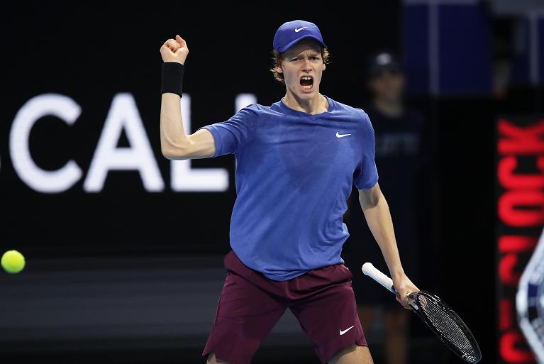 Next Gen ATP Finals 2019: l'esultanza di Jannik SInner