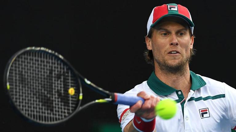 Il caldarese Andreas Seppi in azione