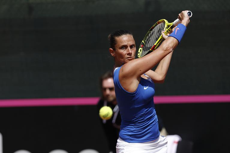 Roberta Vinci con la maglia della nazionale