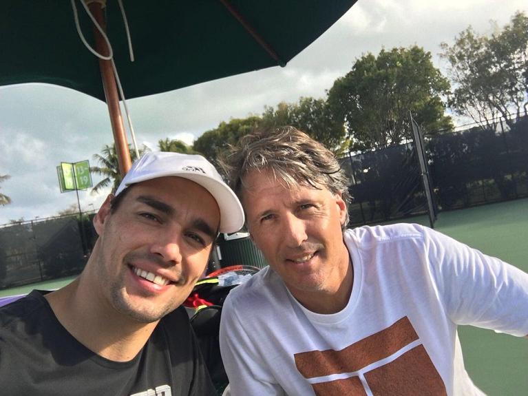 Fabio Fognini e Franco Davin
