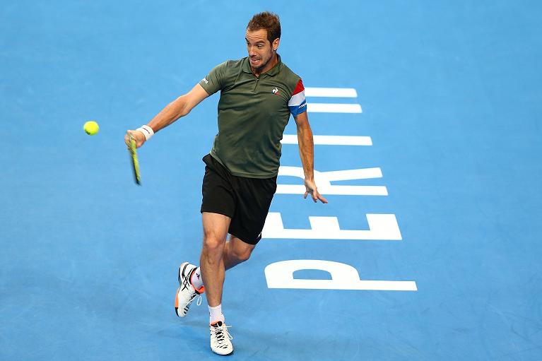 Richard Gasquet all'impatto con il suo mitico rovescio