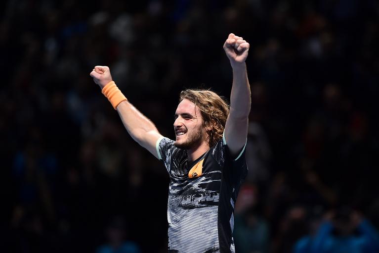 Stefanos Tsitsipas in trionfo