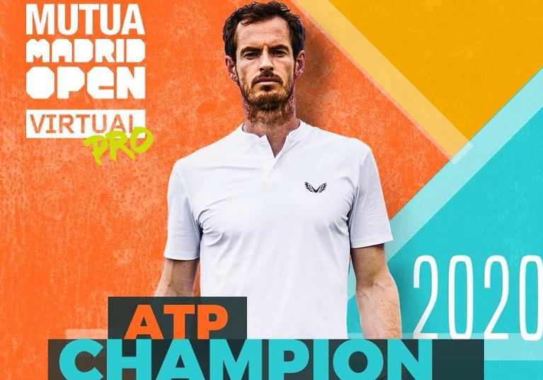 Lo scozzese Andy Murray,  vincitore del Masters 1000 di Madrid virtuale