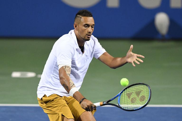 Nick Kyrgios in volèe a Washington