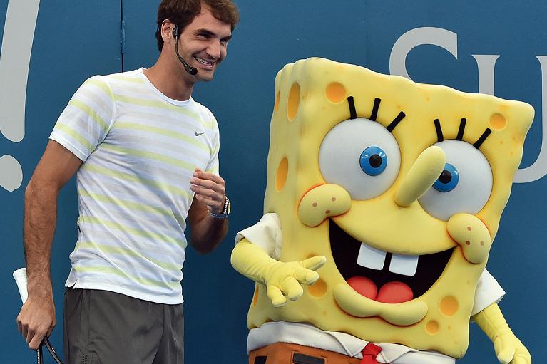 Roger Federer e SpongeBob