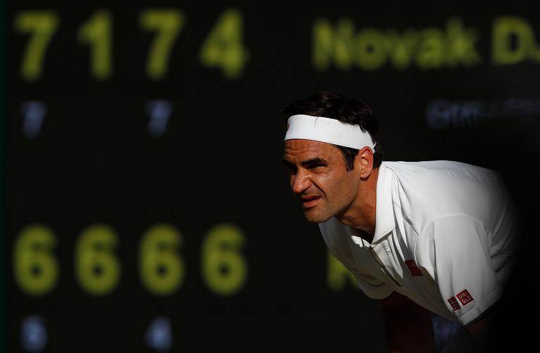 Roger Federer a Wimbledon 2019