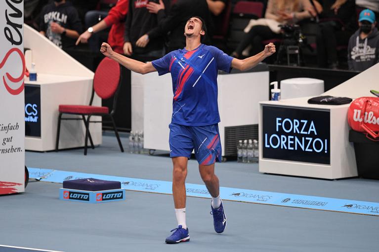 La felicità di Lorenzo Sonego (foto Getty Images)