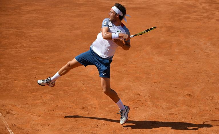 Marco Cecchinato in azione