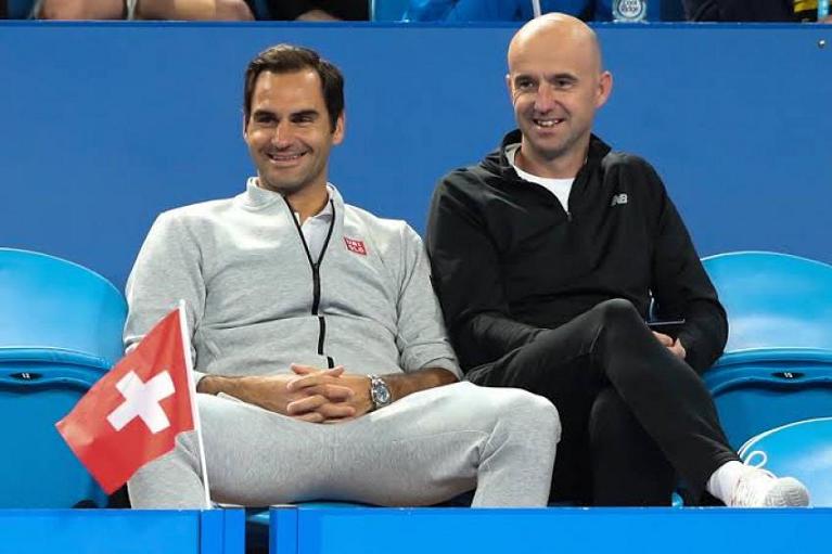 Roger Federer e Ivan Ljubicic (foto Getty Images)