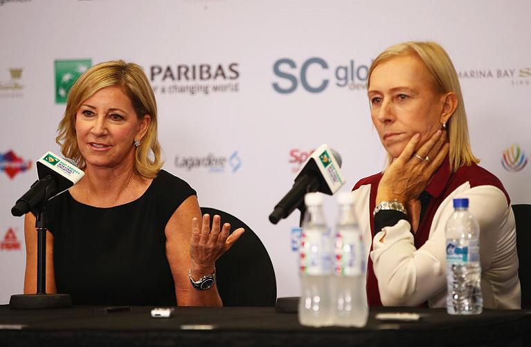 Chris Evert con Martina Navratilova