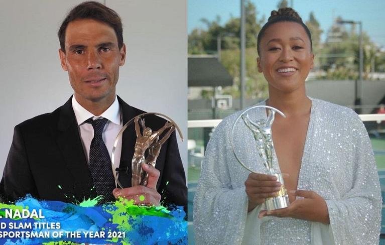 Rafael Nadal e Naomi Osaka si sono aggiudicati i premi Laureus Sportsman e Sportswoman of the Year