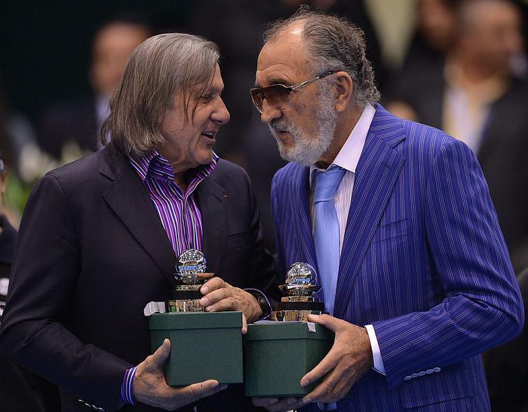 Jon Tiriac con l'amico Ilie Nastase