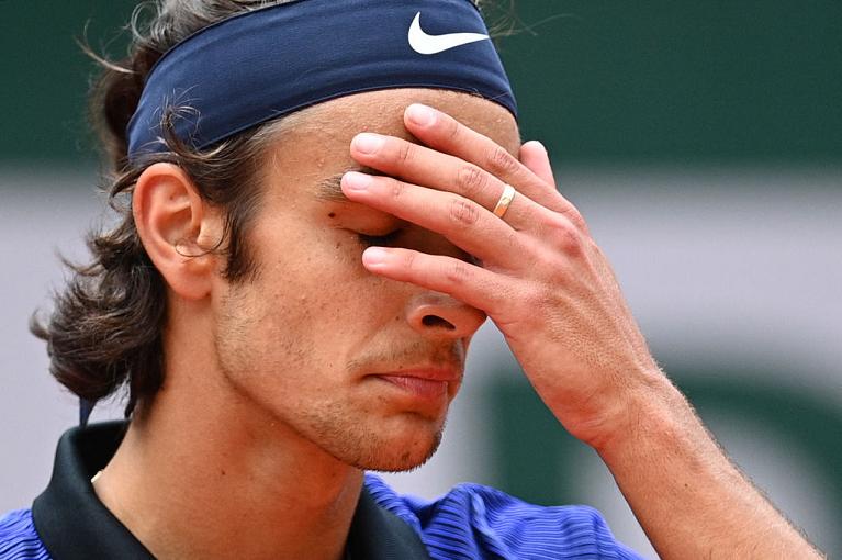 La delusione di Lorenzo Musetti (foto Getty Images)