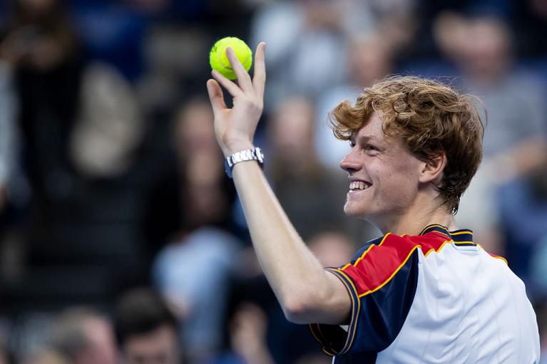 Tutta la gioia di Jannik Sinner (foto Getty Images)