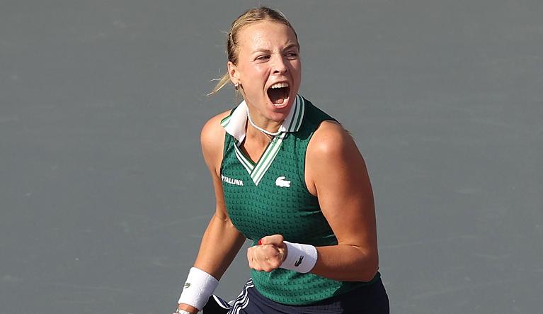 Tutta la gioia di Anett Kontaveit (foto Getty Images)