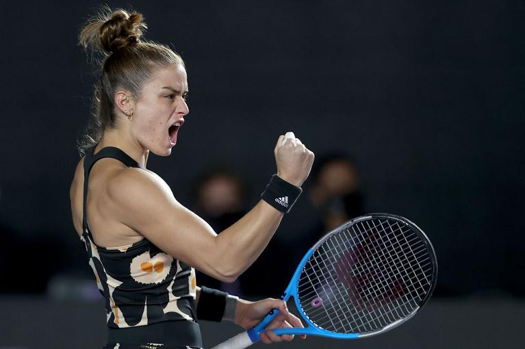 Tutta la grinta di Maria Sakkari (foto Getty Images)