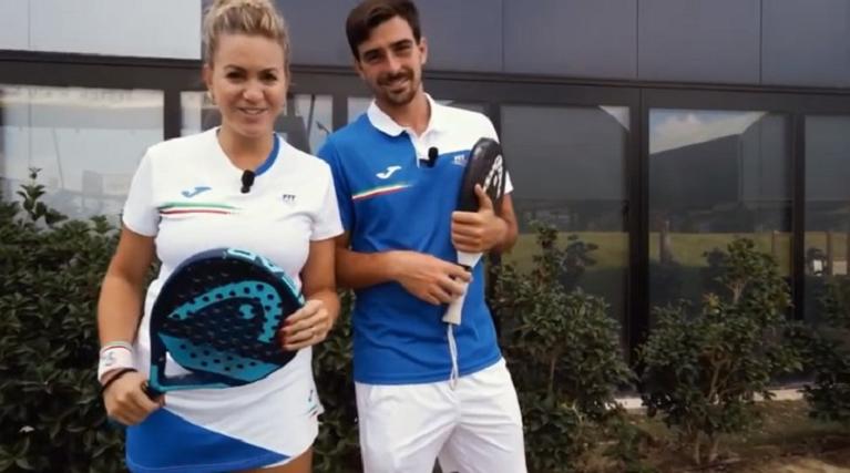Barbara Vitantonio e Daniele Catini promo Italia's got Padel