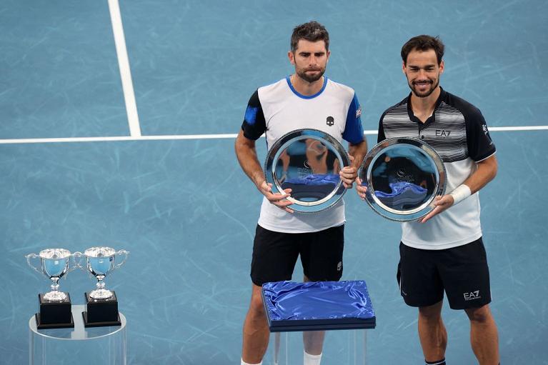 Simone Bolelli e Fabio Fognini premiazione Sydney