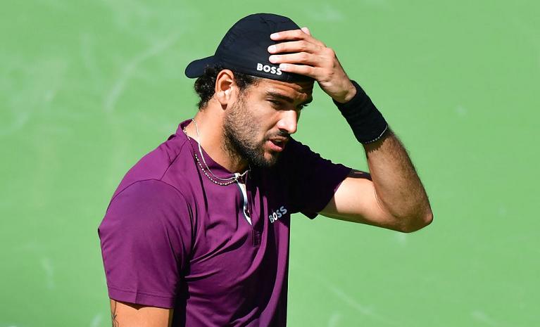La delusione di Matteo Berrettini (foto Getty Images)