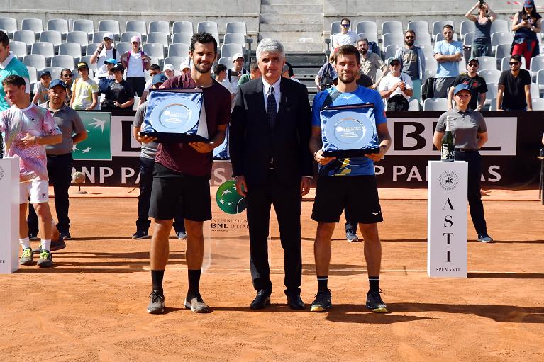Mektic/Pavic premiati agli Internazionali BNL d'Italia 2022 (foto Fioriti)
