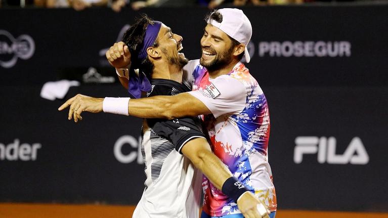 Tutta la gioia di Fabio Fognini e Simone Bolelli