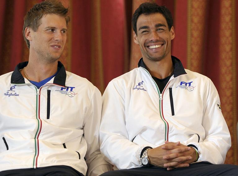 Andreas Seppi, altoatesino, classe 1984 e Fabio Fognini, ligure, classe 1987: due grandi protagonisti in Davis negli anni Duemila
