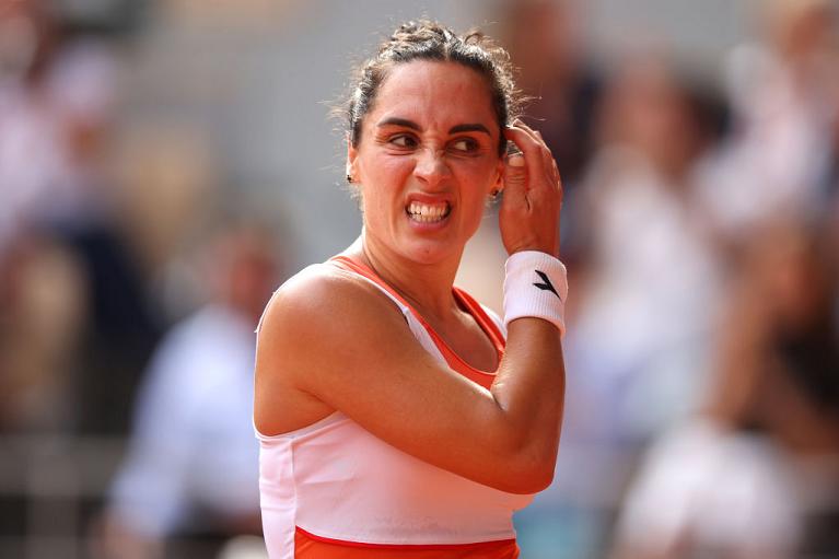 Un'espressione delusa di Martina Trevisan (foto Getty Images)
