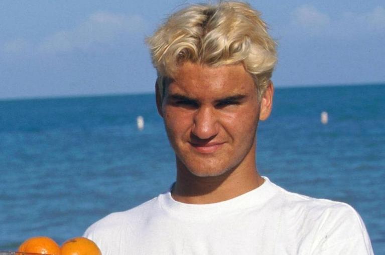Roger Federer a 17 anni in Florida, quando si aggiudicò l'Orange Bowl