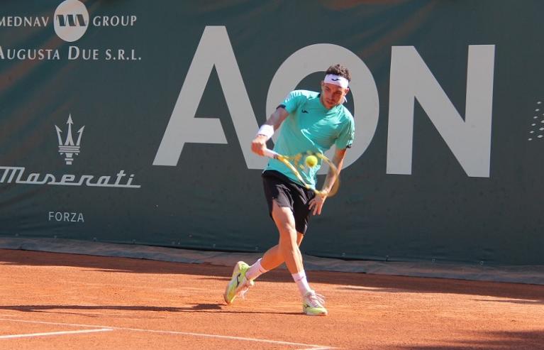 Marco Cecchinato in azione