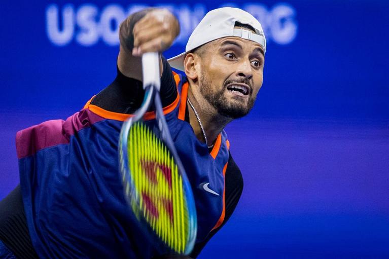 Il servizio di Nick Kyrgios (Getty Images)