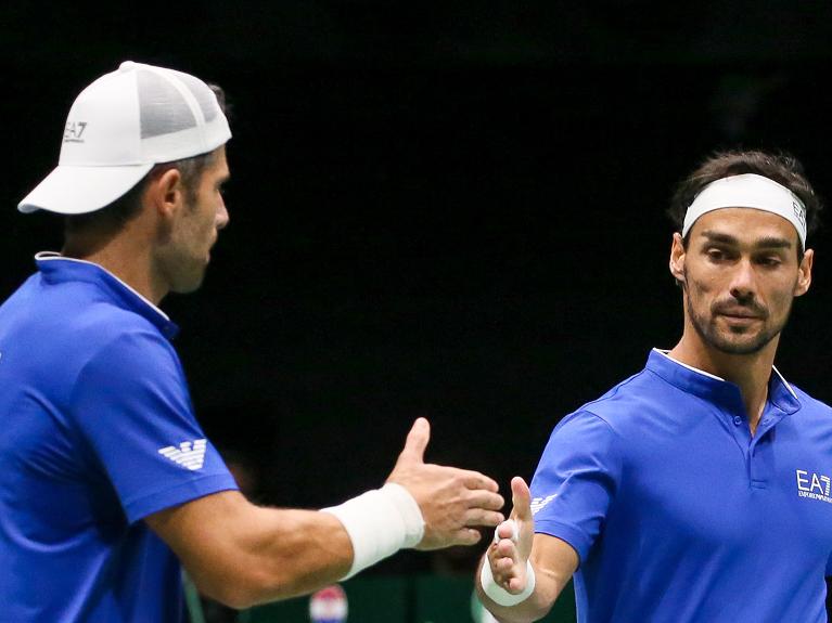 Simone Bolelli e Fabio Fognini (foto Sposito)