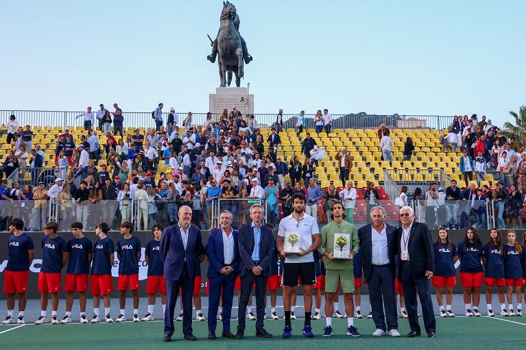 La premiazione della Tennis Napoli Cup (foto Lolli)