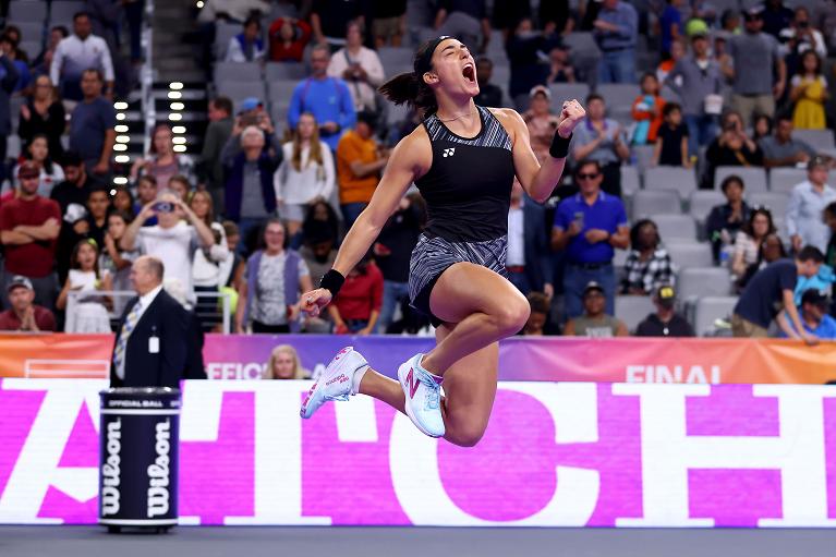 L'esultanza di Caroline Garcia finalista a Fort Worth (Foto Getty Images)