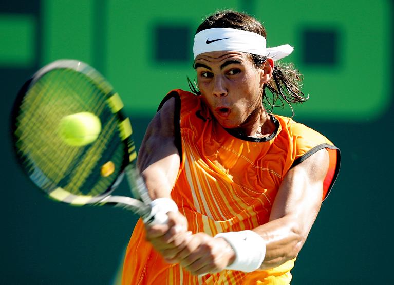 Rafael Nadal nella primavera del 2005, quando è entrato tra i Top 20