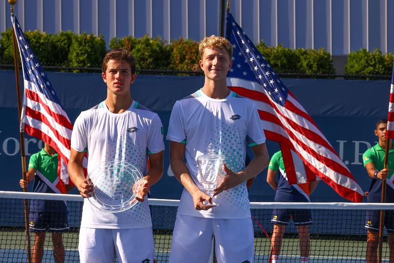 Il belga Gilles Arnaud Bailly e lo spagnolo martin Landaluce, finalista e vincitore degli Us Open Juniores, sono n.1 e n.2 della classifica mondiale Under 18 (Foto Getty Images)