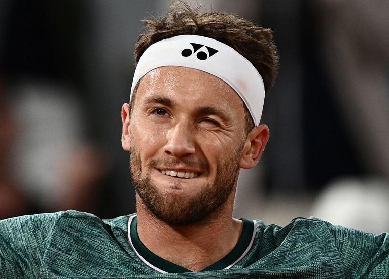 Un'espressione beffarda di Casper Ruud (foto Getty Images)