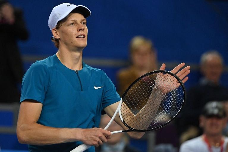 Jannik Sinner esulta (foto Getty Images)