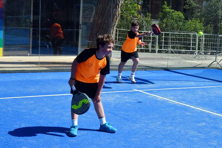Piccoli giocatori di padel al Foro Italico (Foto Adelchi Fioriti)